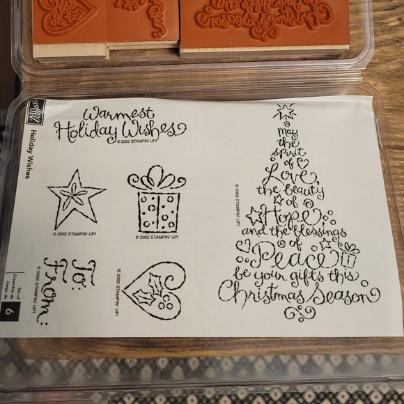Stampin Up! Holiday Wishes Stamp Set - Picture 2 of 2